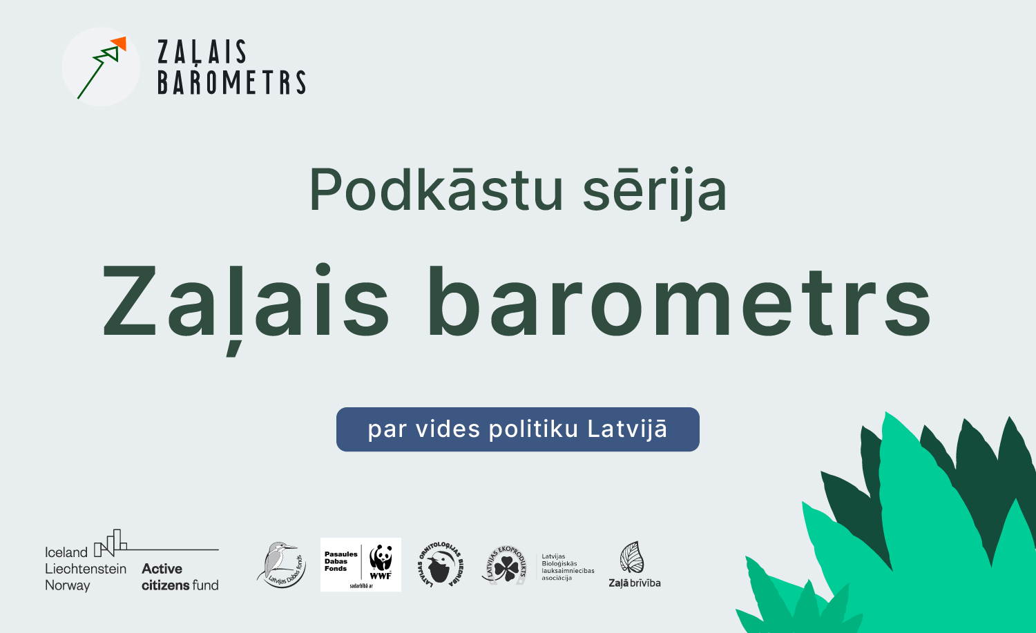 plakāts zaļais grills